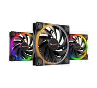 be quiet! Ventilateurs Light Wings 140mm PWM – ARGB 20 LED, 9 pales, pression d'air élevée – Pack 3