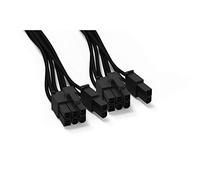 be quiet! Power Cable CP-6620, câble 2x PCIe 6+2 broches, gainé individuellement, longueur 600 mm, extension haut de gamme pour BQ alimentations modulaires, esthétique & flexibilité optimales, noir