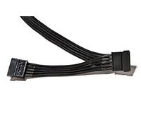 be quiet! Power Cable CS-3420, câble 2x S-ATA, gainé individuellement, longueur 400 mm, extension haut de gamme pour alimentations modulaires BQ, design élégant, noir