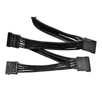 be quiet! Power Cable CS-6940, Câble 4x S-ATA, Longueur 900mm, Noir | Gainé Individuellement, Extension haut de gamme pour be quiet! Alimentations PC Modulaires, Design élégant