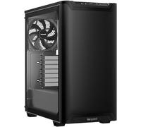 be quiet! Pure Base 501 Airflow Window Black boîtier PC, Panneaux Avant supérieur, 2 Ventilateurs Pure Wings 3 140 mm PWM préinstallés, Forte Pression d’air, Panneau latéral en Verre trempé