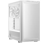 be quiet! Pure Base 501 Airflow Window White boîtier PC, Panneaux Avant supérieur, 2 Ventilateurs Pure Wings 3 140 mm PWM préinstallés, Forte Pression d’air, Panneau latéral en Verre trempé