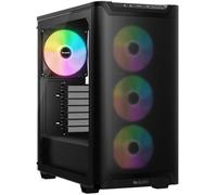 be quiet! Pure Base 501 Noir | Boîtier PC vitré, Mini ATX / Micro ATX / ATX, 4 ventilateurs Light Wings LX PWM, ARGB