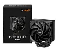 be quiet! Pure Rock 3 Black ventirad radiateur, très haute performance de refroidissement, 4 caloducs noirs haute performance avec technologie HDT, ventilateur Pure Wings 3 120 mm PWM, un look élégant