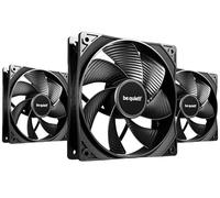 be quiet! Pure Wings 3 120 mm PWM Reverse, lot de 3 ventilateurs, pales inversées, vitesse maximale élevée, vitesse minimale faible, cadre optimisé, pales redessinées pression d'air extrêmement élevée
