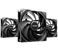 be quiet! Pure Wings 3 140mm PWM Triple Pack, lot de 3 ventilateurs, vitesse maximale élevée, vitesse minimale faible, cadre optimisé, pression d'air extrêmement élevée, fonctionnement très silencieux