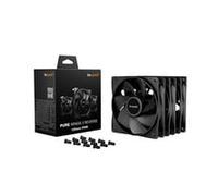 be quiet! Pure Wings 3 120 mm PWM Reverse, lot de 3 ventilateurs, pales inversées, vitesse maximale élevée, vitesse minimale faible, cadre optimisé, pales redessinées pression d'air extrêmement élevée
