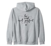 Be Real Not Perfect Positive Minimalist Citation Sweat à Capuche