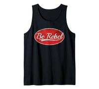 Be Rebel Bold Varsity Lettering Aesthetic Débardeur
