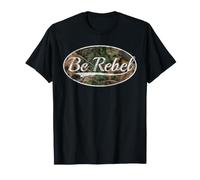 Be Rebel Camouflage Camo Tactical Throwback Design T-Shirt
