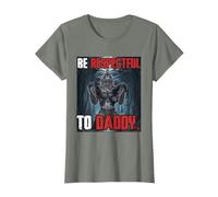 Be Respectful To Daddy Funny Cringe Alpha Loup-garou Loup Meme T-Shirt
