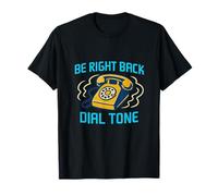 Be Right Back Tone Retro Computer Graphic T-Shirt