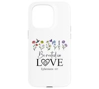Be Rooted in Gods Love Jesus Rooted in Christ Ephesians 3:17 Coque pour iPhone 15 Pro
