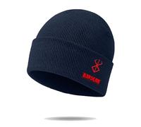 Be-rserk Bonnet Garcon, Beanie à Revers Doux et Chaud, Coiffe Automne-Hiver Adapté Sports Camping, Enfant(Dark Blue)