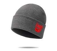 Be-rserk Bonnet Noël, Beanie sans Visiere Basic avec Imprimé, Chapeaux Rétro Taille Hommes Femmes et Enfants, Enfant(Grey)