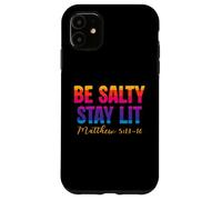 Be Salty Stay Lit Christian Matthew 5:13-16 Faith Coque pour iPhone 11