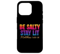 Be Salty Stay Lit Christian Matthew 5:13-16 Faith Coque pour iPhone 16 Pro