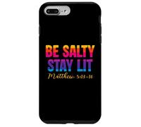 Be Salty Stay Lit Christian Matthew 5:13-16 Faith Coque pour iPhone 7 Plus/8 Plus