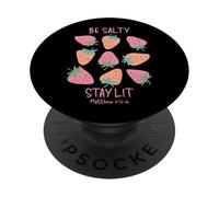 Be Salty Stay Lit Matthieu 5 : 13-16 Design chrétien amusant PopSockets PopGrip Adhésif
