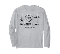 Be Still and Know Bible Verse Psalm 46:10 Faith Hope Love Manche Longue