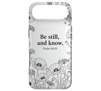 Be Still, and Know. Psalm 46:10 Chrétien Foi Fleur Bible Art Coque pour iPhone Air