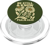 Be Still and Know Psaume 46:10 Bold Daisy Bible Christian PopSockets PopGrip pour MagSafe