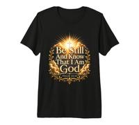 Be Still and Know Psaume 46 10 Christian Faith T-Shirt Haut de Gamme