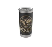 Be Still And Know Psaume 4610 Cerf sur la foi des montagnes Gobelet isotherme en acier inoxydable double paroi