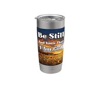 Be Still and Know: Psaumes Peaceful Uplifting Bible Christian Gobelet isotherme en acier inoxydable double paroi