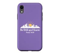 Be Still and Know That I am God Bible Psalm 46:10 Christian Coque pour iPhone XR