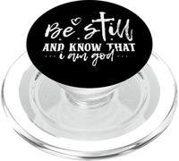 Be Still and Know That I Am God - Verse biblique chrétienne PopSockets PopGrip pour MagSafe