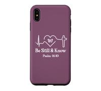 Be Still & Know Bible Verse Psalm 46:10 Faith Hope Love God Coque pour iPhone XS Max