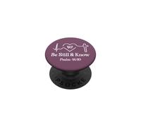 Be Still & Know Bible Verse Psalm 46:10 Faith Hope Love God PopSockets PopGrip Adhésif