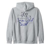 Be Still Know That I Am God Blue Bible Christian Psalm 46:10 Sweat à Capuche