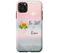 Be Still Know That I Am God Quotes Butterfly Christian Jesus Coque pour iPhone 11 Pro Max