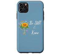 Be Still Know That I Am God Quotes Butterfly Christian Jesus Coque pour iPhone 11 Pro Max