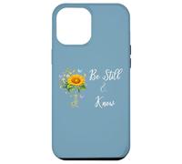 Be Still Know That I Am God Quotes Butterfly Christian Jesus Coque pour iPhone 12 Pro Max