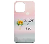 Be Still Know That I Am God Quotes Butterfly Christian Jesus Coque pour iPhone 13 Pro Max