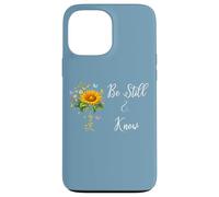 Be Still Know That I Am God Quotes Butterfly Christian Jesus Coque pour iPhone 13 Pro Max