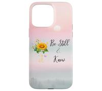 Be Still Know That I Am God Quotes Butterfly Christian Jesus Coque pour iPhone 15 Pro Max