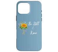 Be Still Know That I Am God Quotes Butterfly Christian Jesus Coque pour iPhone 16 Pro Max