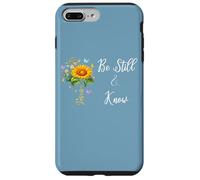 Be Still Know That I Am God Quotes Butterfly Christian Jesus Coque pour iPhone 7 Plus/8 Plus