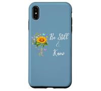 Be Still Know That I Am God Quotes Butterfly Christian Jesus Coque pour iPhone XS Max
