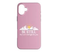 Be Still The Lord Will Fight for You Exodus 14:14 Christian Coque pour iPhone 16 Plus