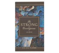Be Strong and Courageous Agenda journalier 2026 avec feuilles bleues Joshua 1:9