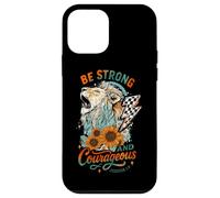 Be Strong and Courageous Joshua 1:9 Motif Lion Coque pour iPhone 12 Mini