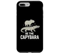 Be The Capybara Calm Funny Capy Riding Gator Chill Vibes Coque pour iPhone 7 Plus/8 Plus