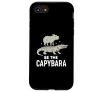 Be The Capybara Calm Funny Capy Riding Gator Chill Vibes Coque pour iPhone SE (2020) / 7 / 8