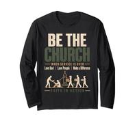 Be The Church When Service is Over Faith Action Christian Manche Longue