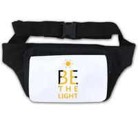 Be The Light Enlighten Others Sac banane Motif soleil Blanc
